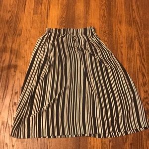 NWT H&M Stripe Midi Skirt